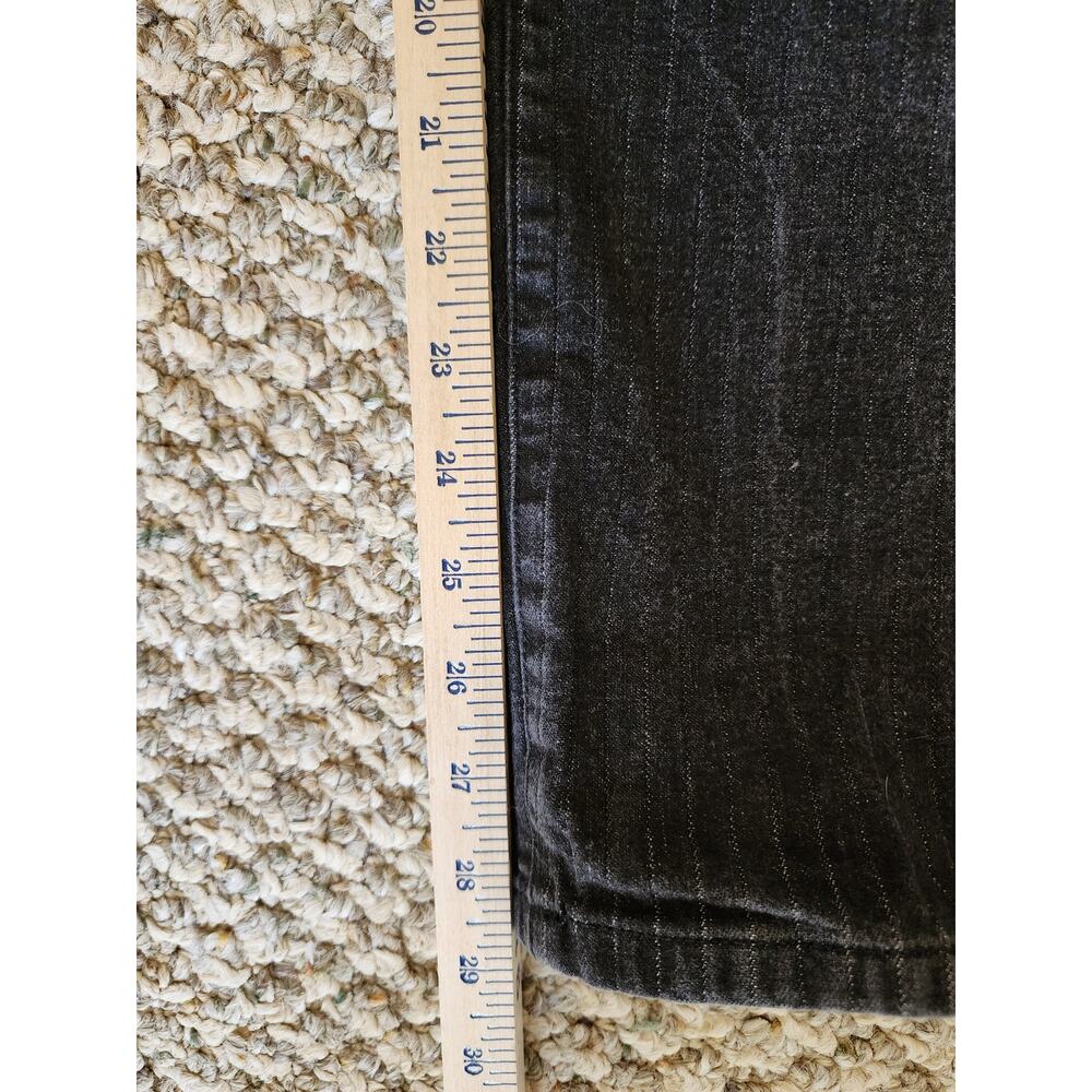 LRL Lauren Jeans Co. Ralph Lauren Size 6 Modern Black Denim Stripe Skinny Jeans - Picture 8 of 8